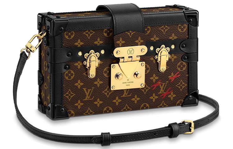 Louis Vuitton Louis Vuitton Petite Malle Monogram Black/Brown