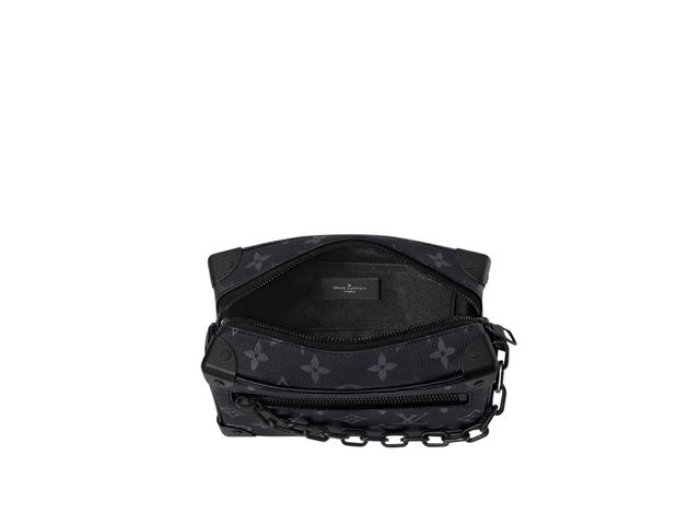 Louis Vuitton Louis Vuitton Mini Soft Trunk In Monogram Eclipse Canvas With Matte Black Hardware - view 3