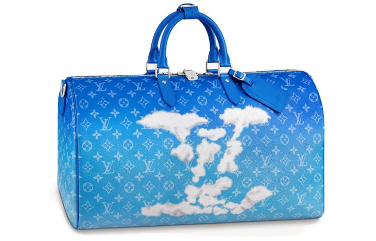 Louis Vuitton Louis Vuitton Keepall Bandouliere Clouds Monogram 50 Blue