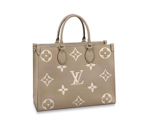Buy Louis Vuitton ONTHEGO Grained Calfskin Tote Bag Shopping Bag Shoulder Bag Handbag Medium Size Women's Elephant Gray at Sasom – Authentic and Ready to Ship