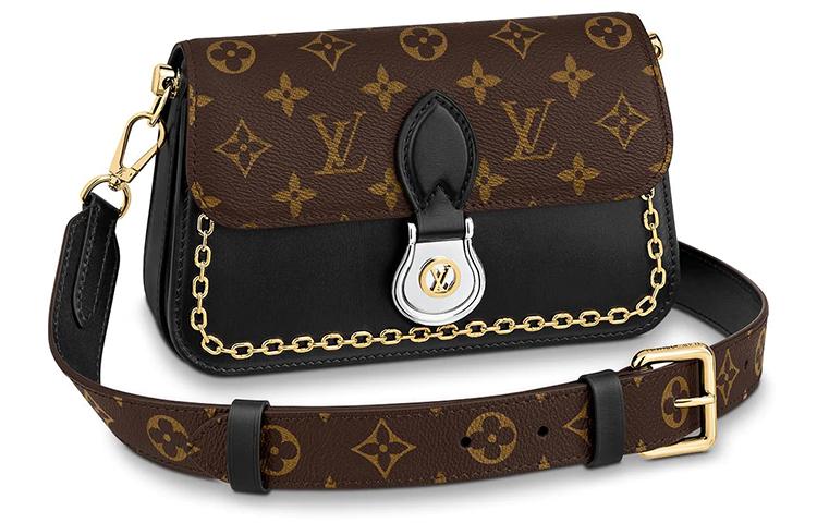 Louis Vuitton Louis Vuitton Leather Shoulder Bag Crossbody Bag Regular Women's Brown Black Monogram