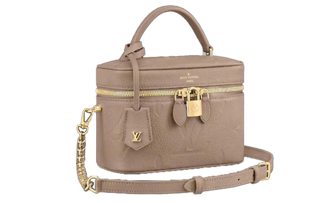 Louis Vuitton Louis Vuitton Vanity Cow Leather Makeup Bag Handbag Crossbody Bag Shoulder Bag Women's Flesh