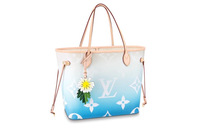 Louis Vuitton Louis Vuitton Neverfull Gradient Pastel Mm Blue
