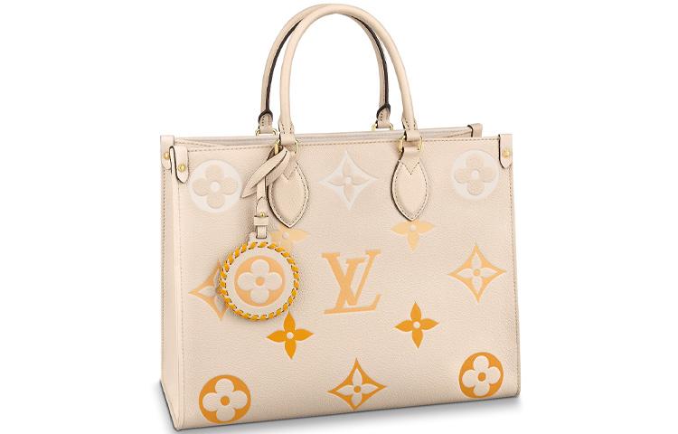 Louis Vuitton Louis Vuitton Onthego Mm Cream/Saffron
