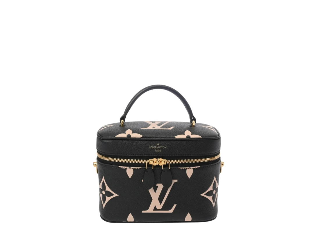 Louis Vuitton Louis Vuitton Vanity PM Shoulder Bag In Gold Hardware Black