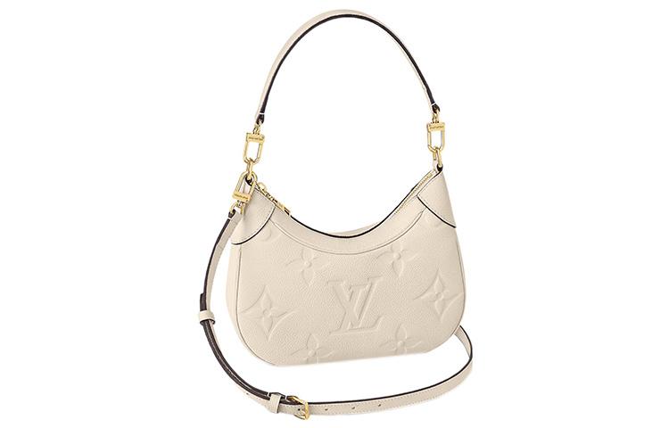 Louis Vuitton Louis Vuitton Soft Grain Cow Leather Shoulder Bag Crossbody Bag Handbag Regular Women's Milk White