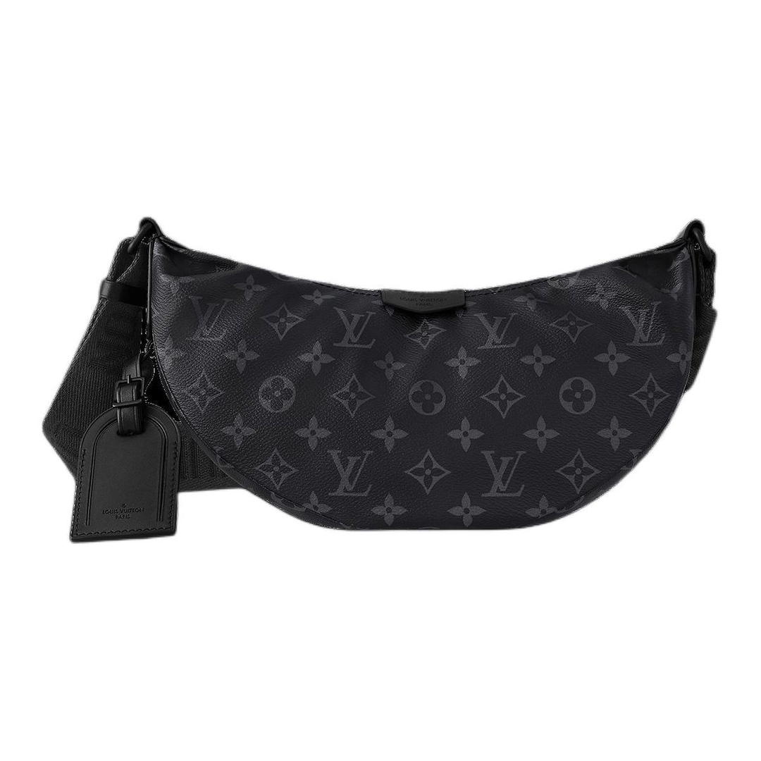 Louis Vuitton Louis Vuitton Monogram Eclipse Coated Canvas Shoulder Bag Crossbody Bag Small Size Men's Black