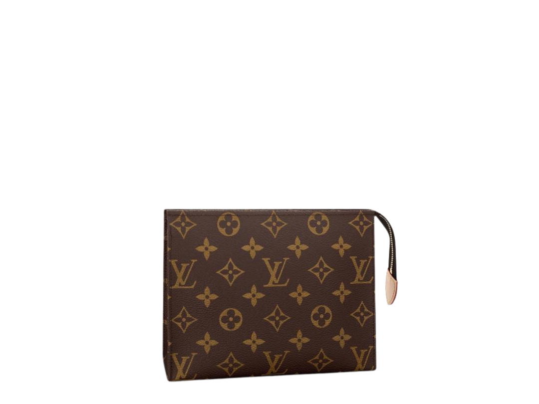Louis Vuitton Louis Vuitton Toiletry Pouch 19 In Monogram canvas With Golden brass Hardware Brown