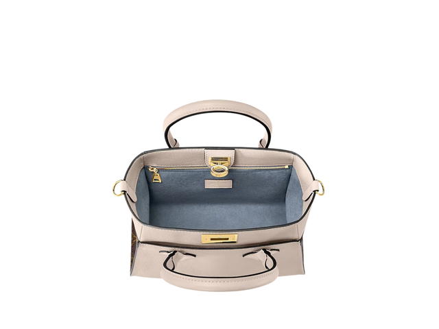 Louis Vuitton Louis Vuitton On My Side Pm Bag In Monogram Canvas And Calfskin With Gold Hardware - view 3