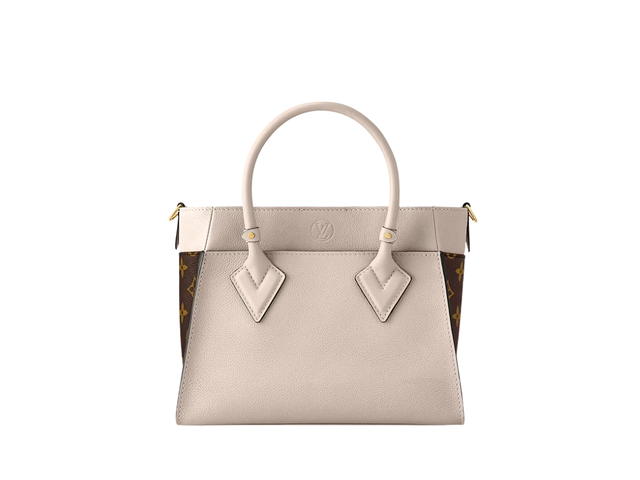 Louis Vuitton Louis Vuitton On My Side Pm Bag In Monogram Canvas And Calfskin With Gold Hardware - view 4