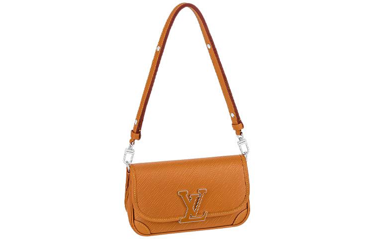 Louis Vuitton Louis Vuitton Buci Epi Grained Cow Leather Shoulder Bag Crossbody Bag Women's Caramel Brown