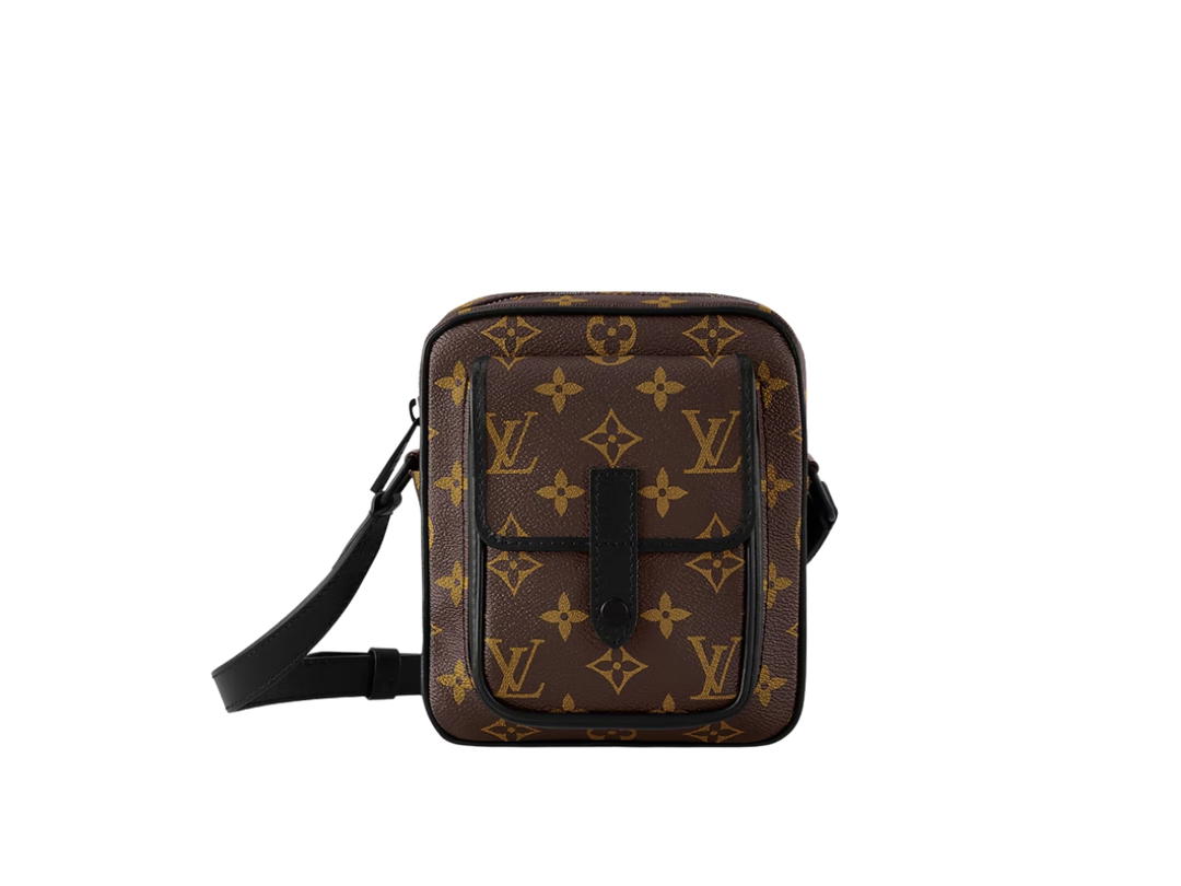 Louis Vuitton Louis Vuitton Christopher Wearable Wallet In Monogram Macassar Coated Canvas And Cowhide Leather With Matte Black Hardware