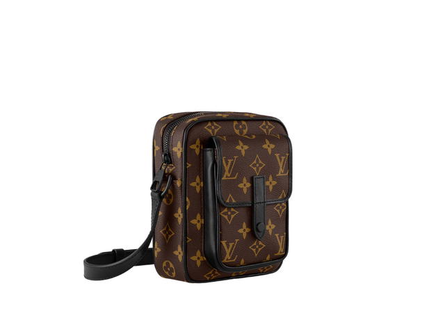 Louis Vuitton Louis Vuitton Christopher Wearable Wallet In Monogram Macassar Coated Canvas And Cowhide Leather With Matte Black Hardware - view 2