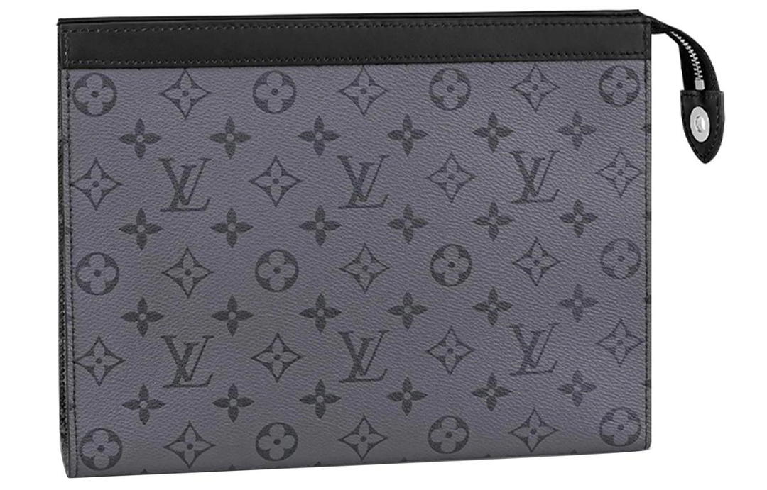 Louis Vuitton Louis Vuitton Pochette Voyage Monogram Eclipse Reverse Mm Gray