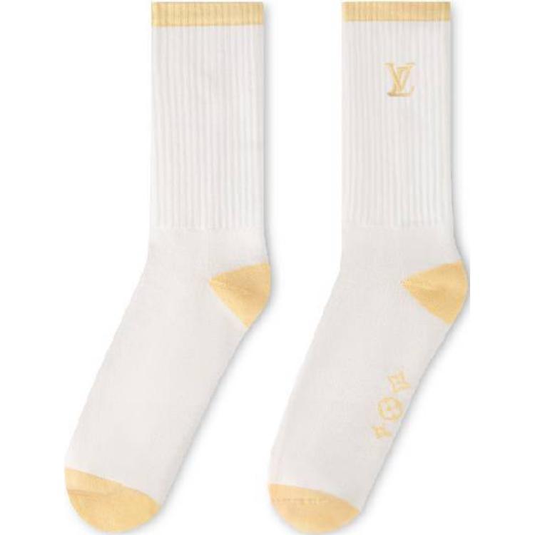 Louis Vuitton Louis Vuitton SS24 Mid Calf Socks Men's 1 Pack Yellow