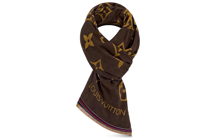 Louis Vuitton Louis Vuitton Knit Scarves Women's Dark Brown