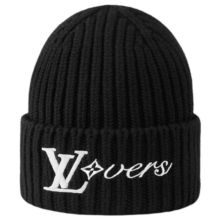Louis Vuitton Louis Vuitton Sheep Wool Beanies Men's Black