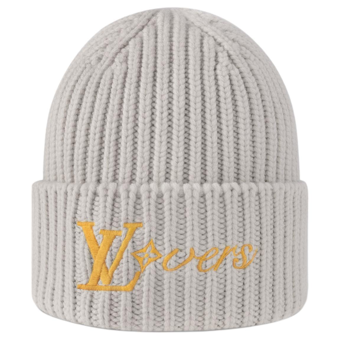 Louis Vuitton Louis Vuitton Sheep Wool Beanies Men's Gray