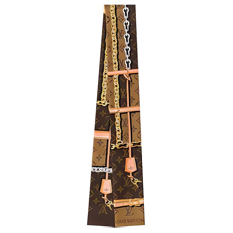 Louis Vuitton Louis Vuitton Silk Hair Bands Women's Brown
