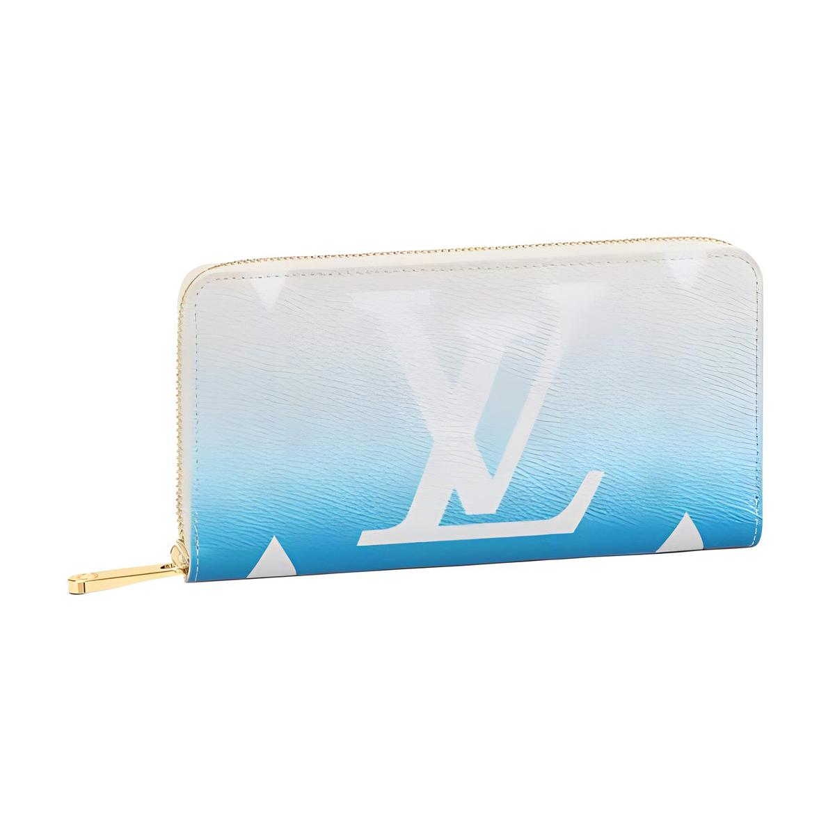 Louis Vuitton Louis Vuitton Zippy Wallet Gradient Pastel Blue
