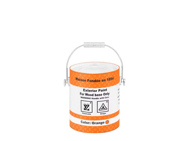 Louis Vuitton Louis Vuitton LV Paint Can In Silver-Tone Hardware With Orange - view 2