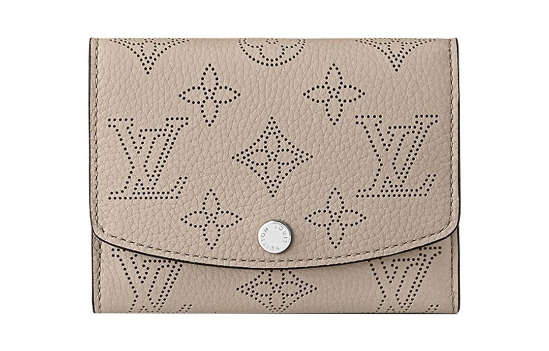 Louis Vuitton Louis Vuitton Victorine Calfskin Victoria Wallet Regular Women's Ivory Gray