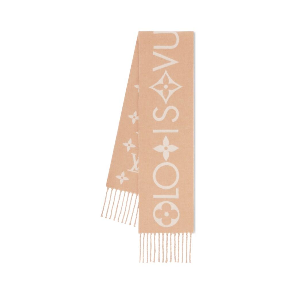 Louis Vuitton Louis Vuitton Cashmere Knit Scarves Women's Beige