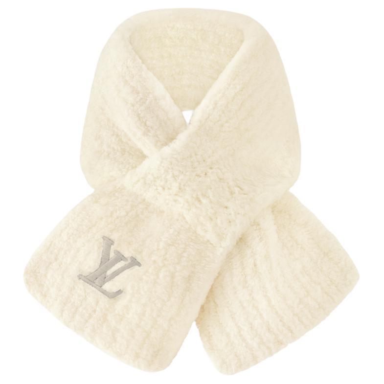 Louis Vuitton Louis Vuitton Sheep Wool Knit Scarves Men's Beige