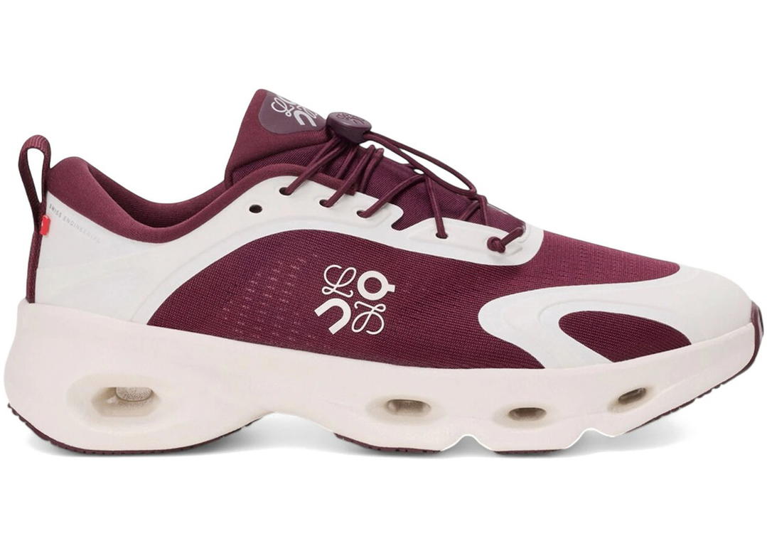 On On Cloudsolo LOEWE Burgundy Eggshell