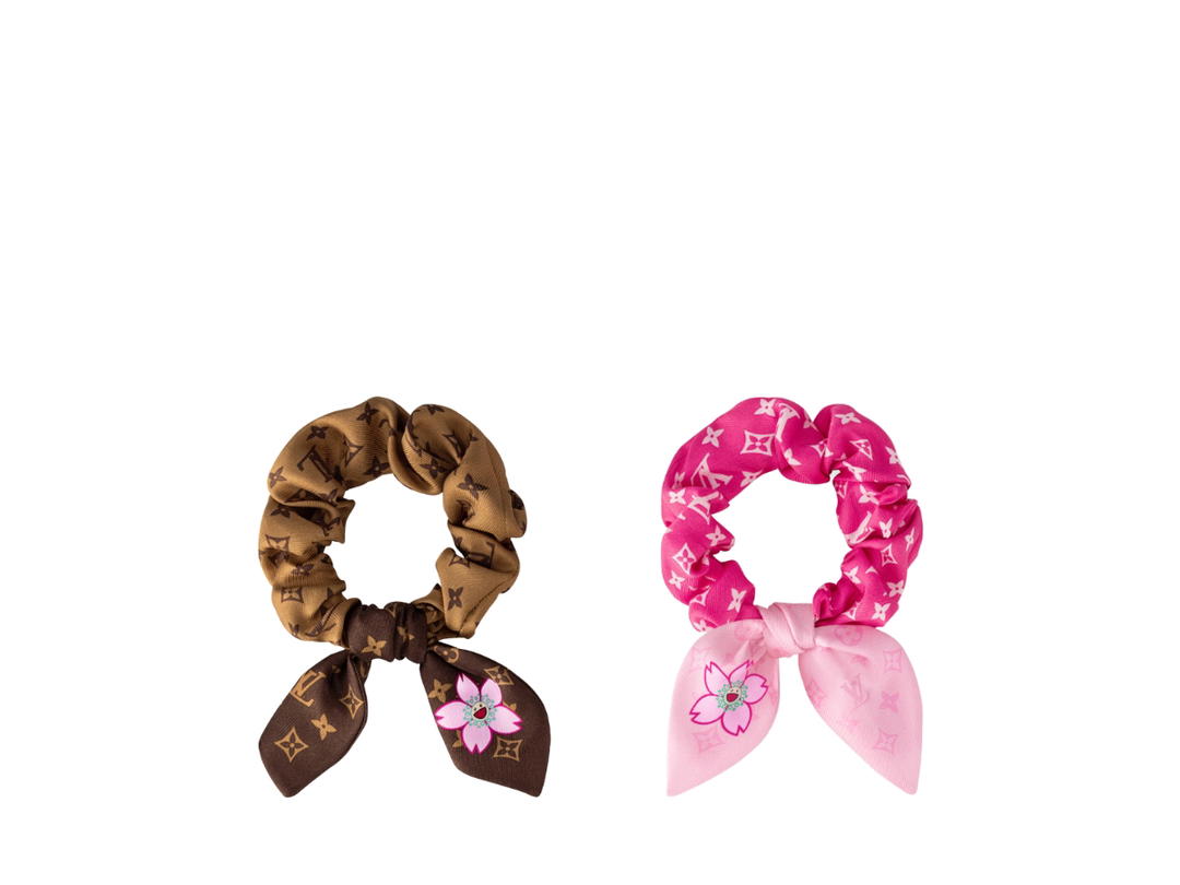 Louis Vuitton Louis Vuitton x Takashi Murakami Scrunchie Set Cherry Blossom Sakura Brown