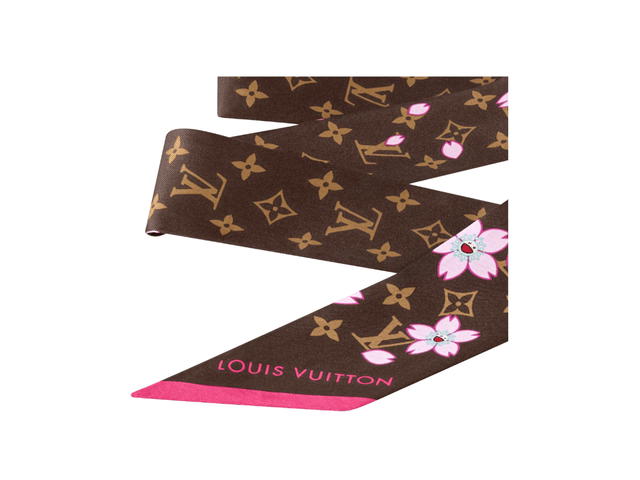 Louis Vuitton Louis Vuitton X Takashi Murakami Monogram Cherry Blossom Bandeau BB Sakura Brown - view 3