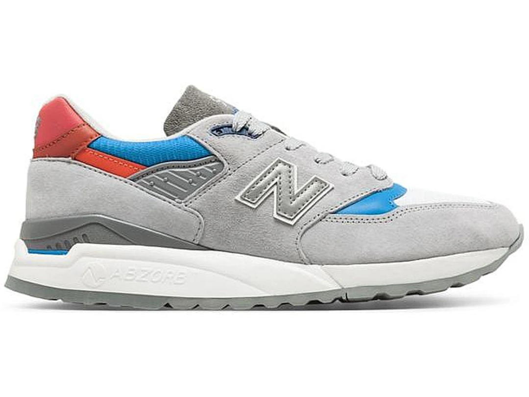 New Balance New Balance 998 Grey Light Blue Red