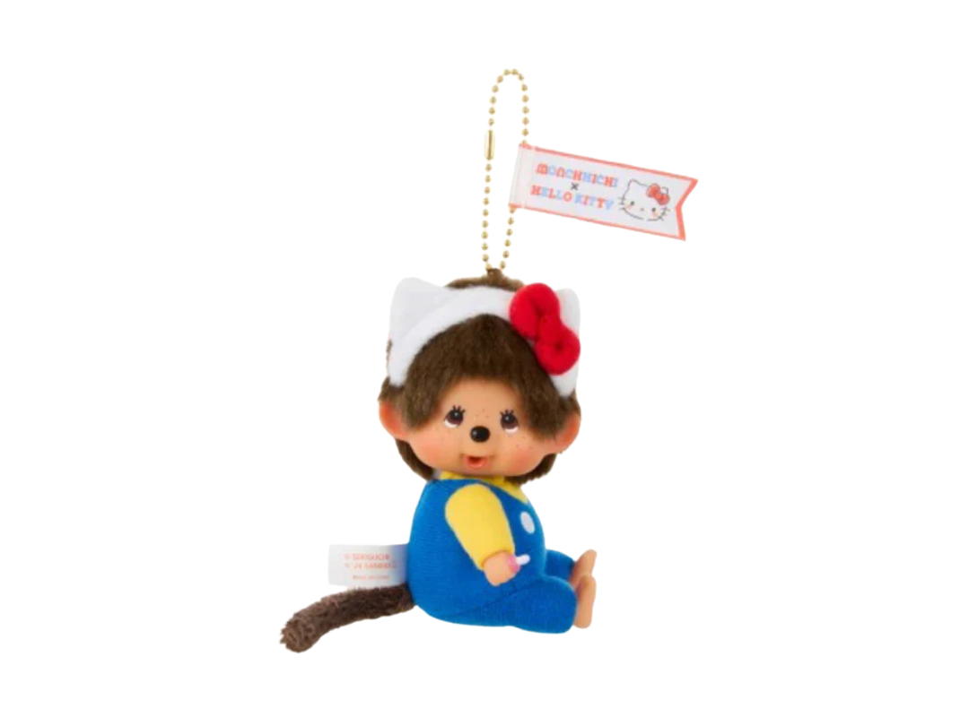Monchhichi Monchhichi Keychain Limited Edition X Hello Kitty Collab Sekiguchi