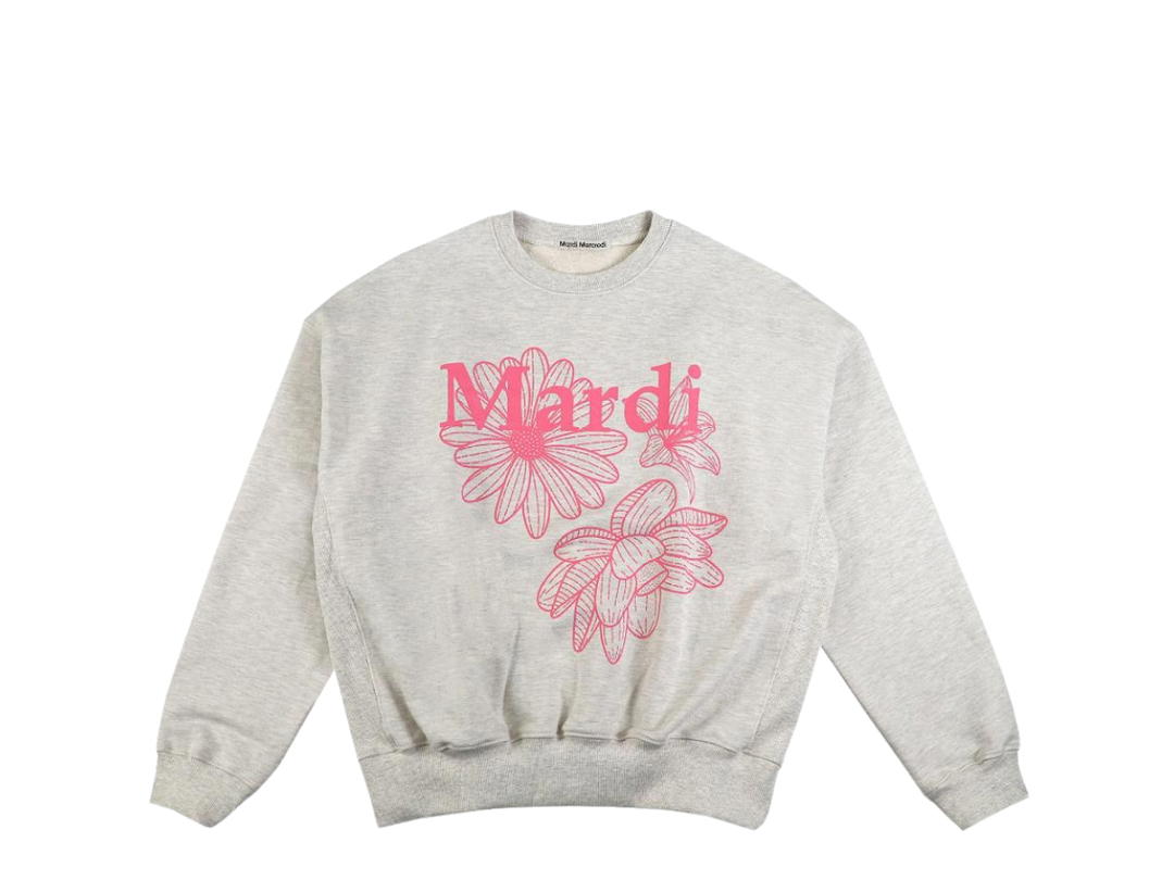 Mardi Mercredi Mardi Mercredi Sweatshirt Triple Flower Oatmeal Peony