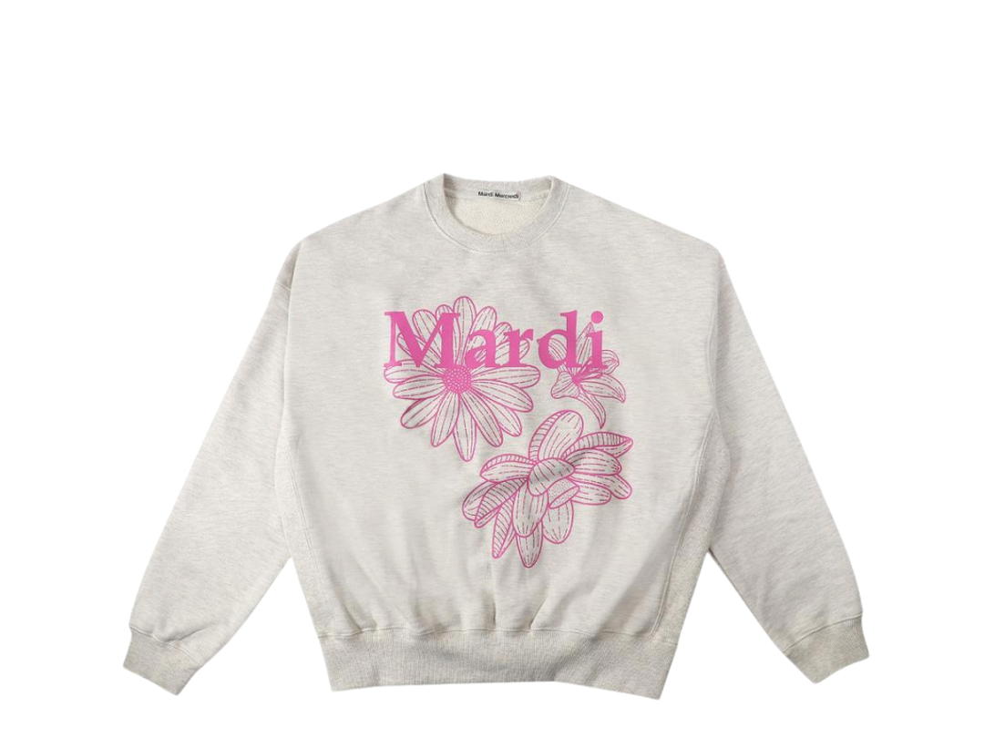 Mardi Mercredi Mardi Mercredi Sweatshirt Triple Flower Oatmeal Pink