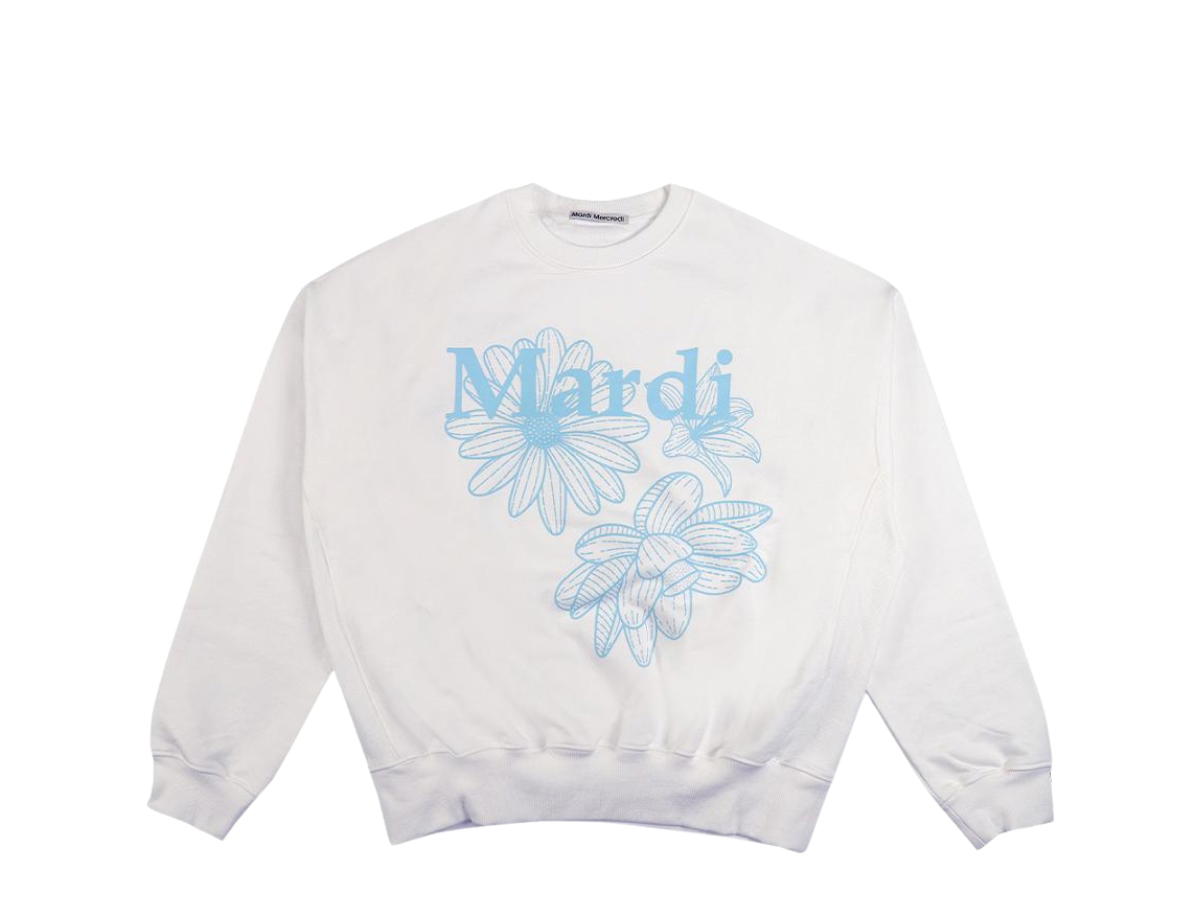 Mardi Mercredi Mardi Mercredi Sweatshirt Triple Flower White Sky