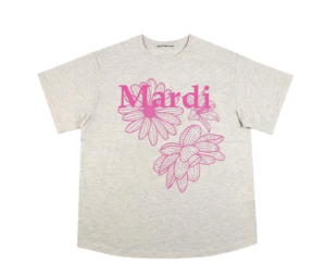 Buy Mardi Mercredi T-Shirt Triple Flower Oatmeal Pink at Sasom – Authentic and Ready to Ship