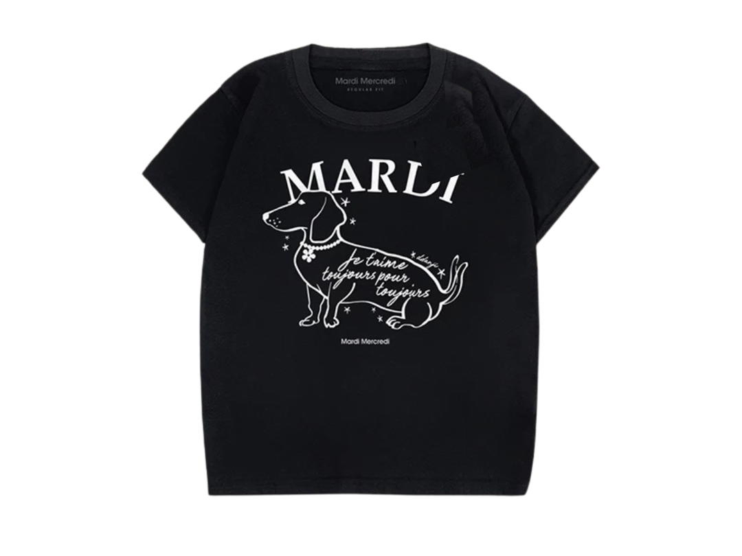 Mardi Mercredi Mardi Mercredi Tshirt Swing The Tail Ddanji Flower Choker Black Ivory