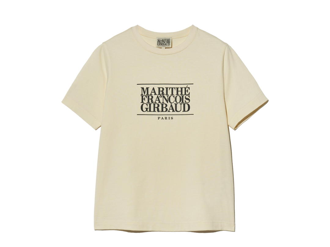 Marithe Francois Girbaud Marithe Francois Girbaud W Classic Logo Tee Cream