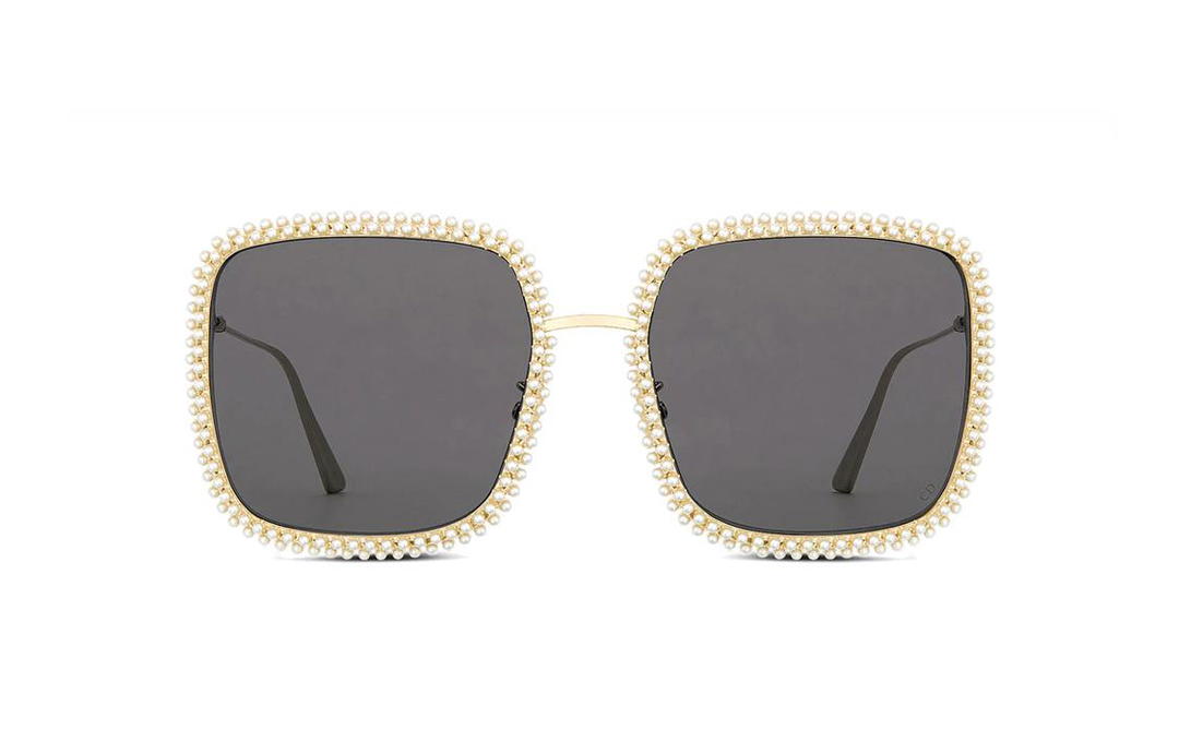 Dior Dior Square Sunglasses Women's Gold