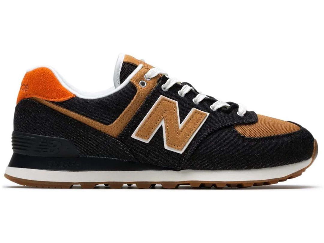 New Balance New Balance 574 Black Denim Workwear