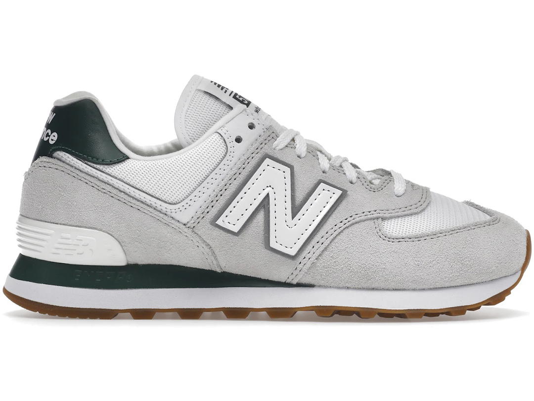 New Balance New Balance 574 White Green Gum