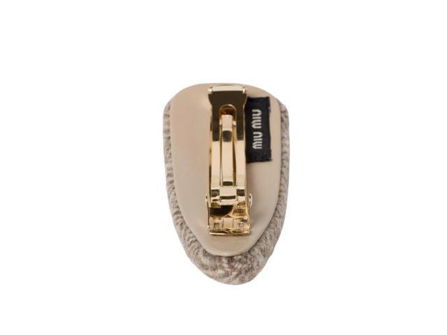 Miu Miu Miu Miu Chevron Wool Hair Clip Genuine - view 2