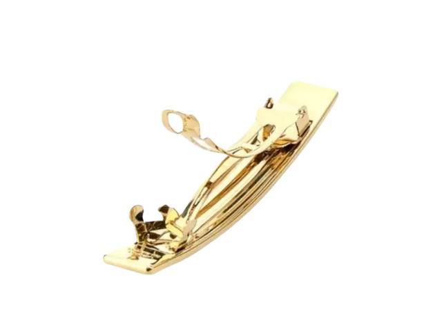 Miu Miu Miu Miu Metal Hair Clips In Pink Metal With Gold Hardware Gold Pink - view 4