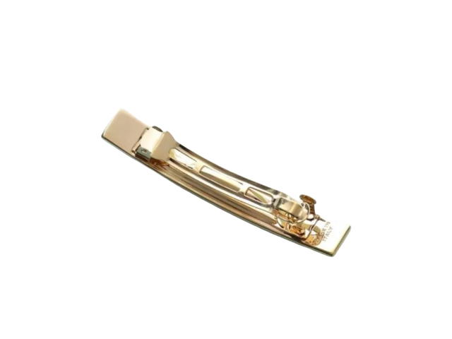 Miu Miu Miu Miu Metal Hair Clips In Pink Metal With Gold Hardware Gold Pink - view 5
