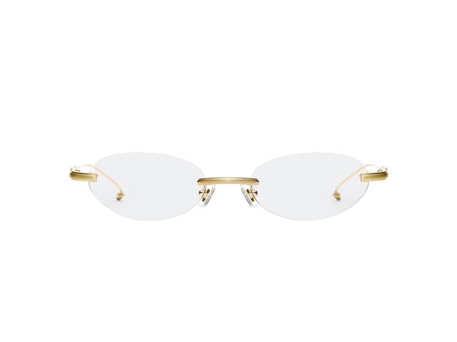 Gentle Monster Gentle Monster Maison Margiela In Glossy Gold Metal Frame With Clear Lenses - view 1