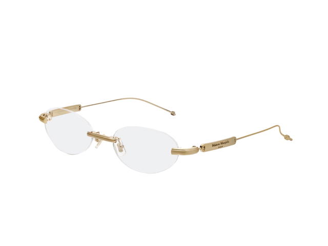 Gentle Monster Gentle Monster Maison Margiela In Glossy Gold Metal Frame With Clear Lenses - view 2
