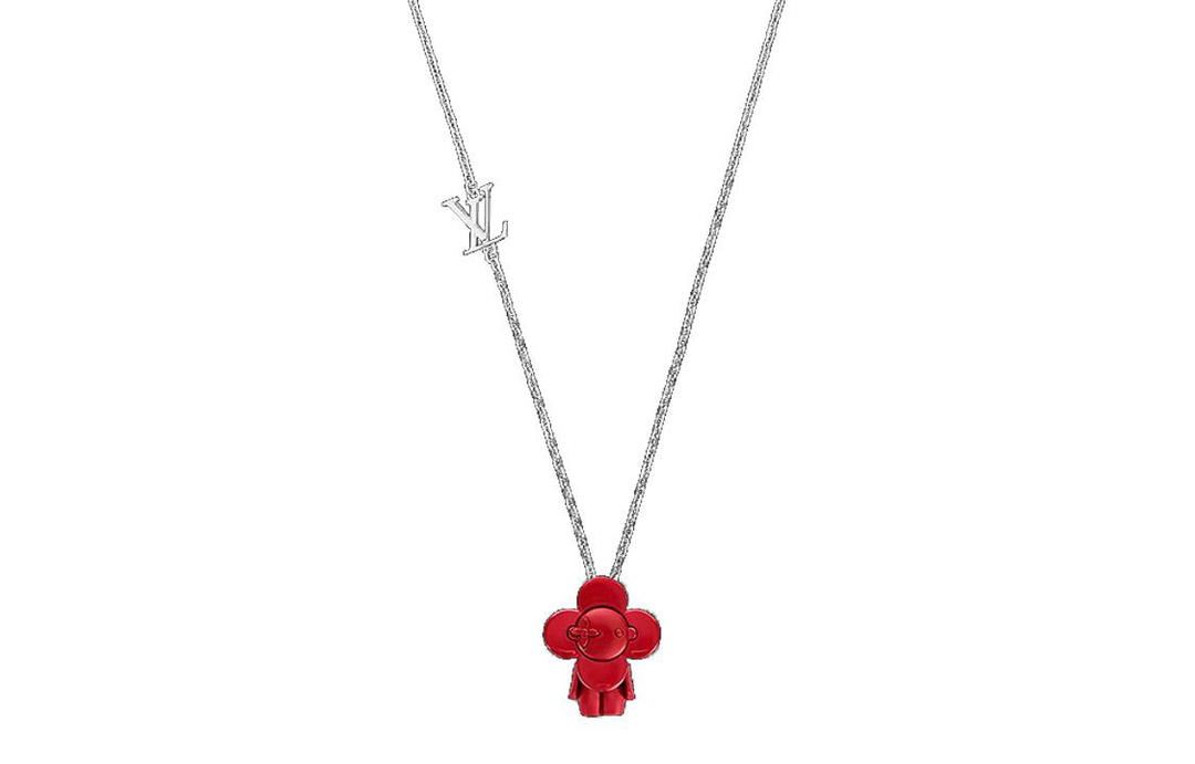 Louis Vuitton Louis Vuitton Metal Necklaces Unisex Red
