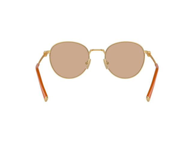 Miu Miu Miu Miu Sunglasses In Gold Frame With Polyamide Lens - view 3