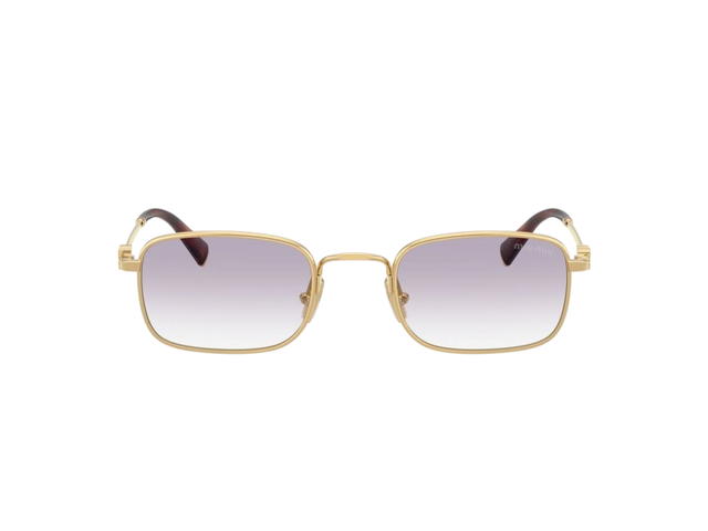 Miu Miu Miu Miu Sunglasses In Gold Frame With Grey Black Lens - view 2